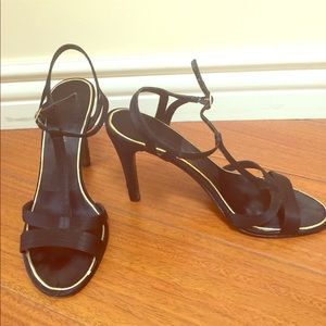 ENZO ANGIOLINI strappy black heels from Nordstrom